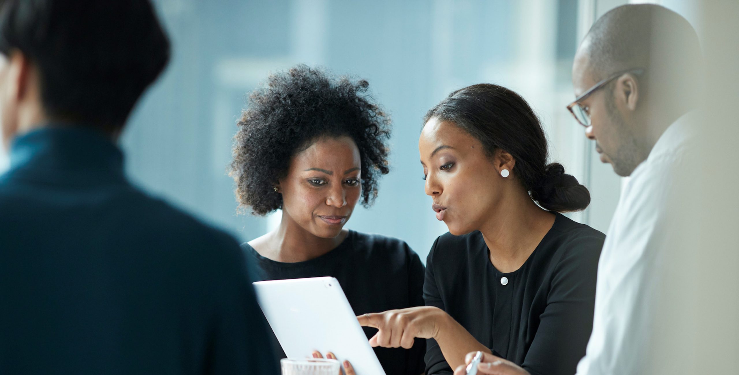 BIPOC people in a business meeting