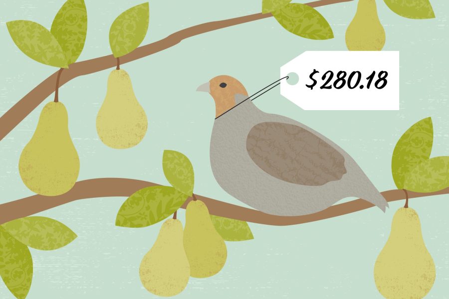 Inflations has caused the cost of a partridge in a pear tree to increase to $280.18 in 2022