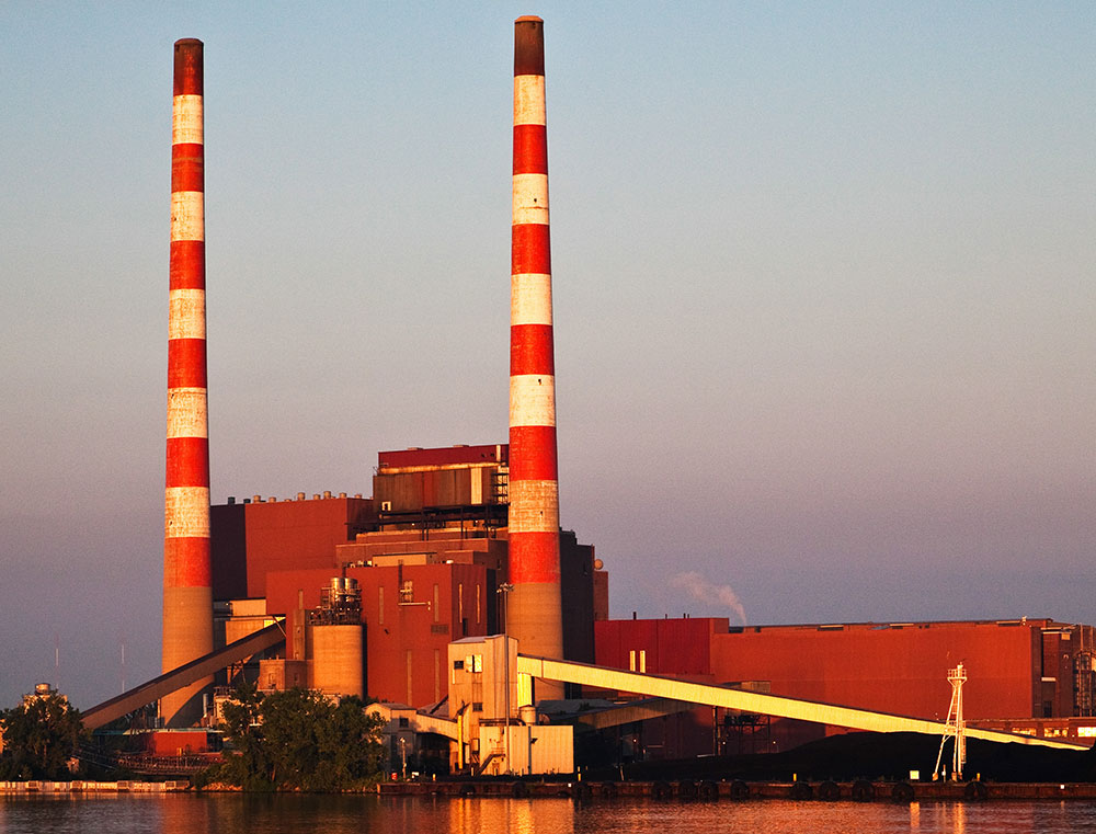 A coal-fired power plant in Michigan
