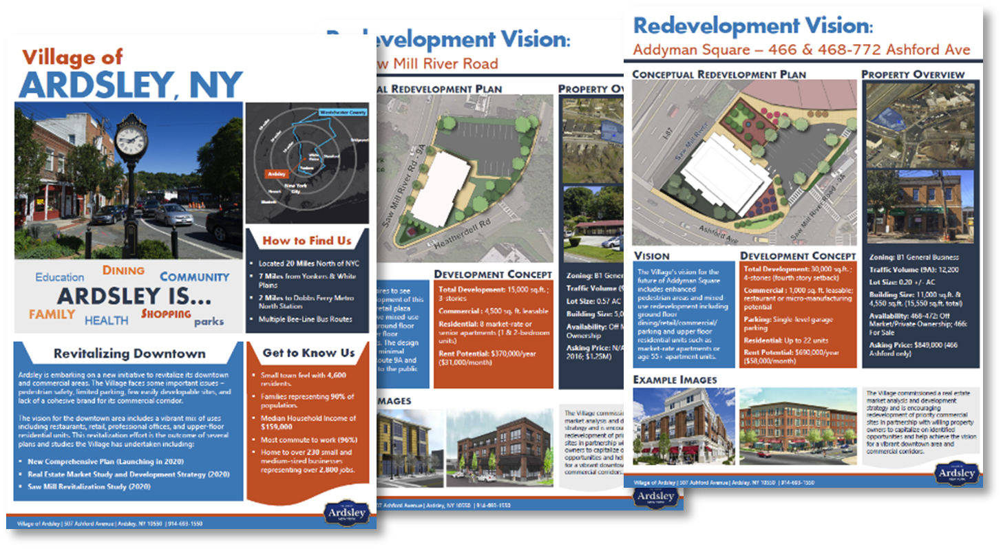 Village of Ardsley redevelopment marketing brochure