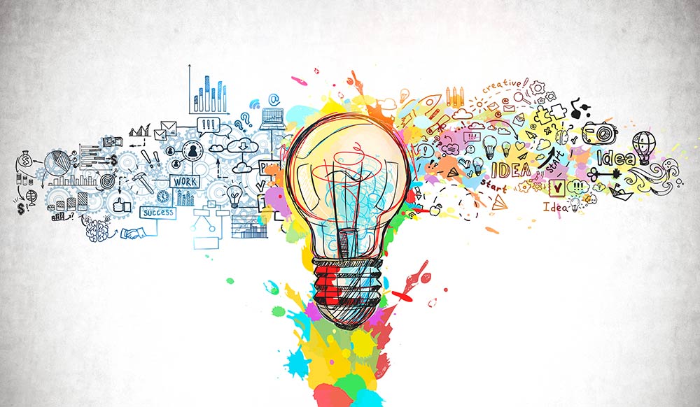 A colorful lightbulb with economic development and business-related images flowing around it illustrates the rise of entrepreneurship-led economic development strategies